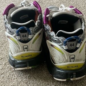 Balenciaga Purple and Yellow Accented Sneakers